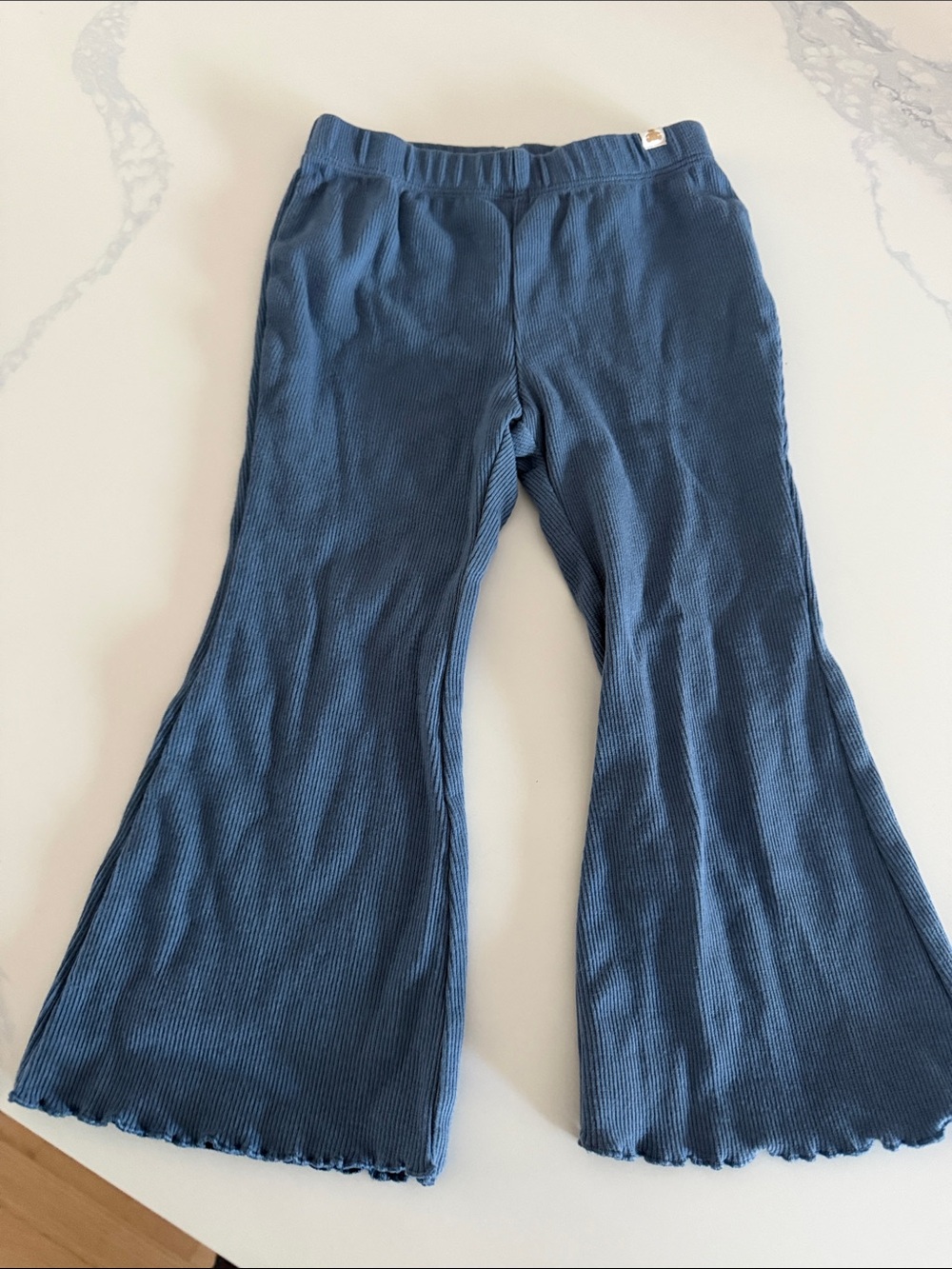 Gap Kids Blue Ribbed Flare Pants